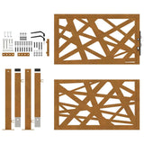 Garden Gate 100x100 cm Weathering Steel Light Design 4100954