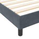 ZNTS Bed Frame Dark Grey 80x200 cm Velvet 3344838