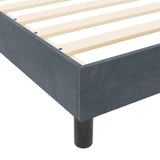 ZNTS Bed Frame Dark Grey 80x200 cm Velvet 3344838