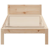 Bed Frame without Mattress 80x200 cm Solid Wood Pine 859226