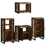 Bathroom Furniture Set 4 pcs Multicolour Solid Reclaimed Wood 3305679
