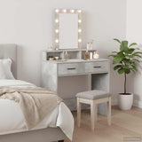 Dressing Table Grey 79 x 41 x 140 cm Engineered Wood 865166