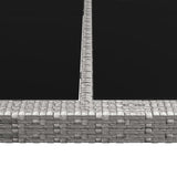 Outdoor Dining Table Grey 200x150x74 cm Poly Rattan 46130