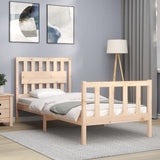 Bed Frame without Mattress 90x200 cm Solid Wood Pine 3192411