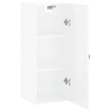 Wall Mounted Cabinet High Gloss White 34.5x34x90 cm 828830