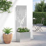 Garden Privacy Screen Sliver 50 x 150 cm Stainless steel 876487