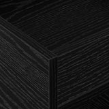 End Table 2 pcs Black Oak 40 x 40 x 56 cm Engineered Wood 890947