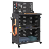 Tool Trolley Black 65 x 35 x 111 cm Cold-rolled Steel 874553