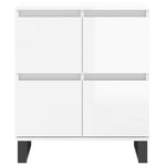 Sideboards 2 pcs High Gloss White Engineered Wood 3190183