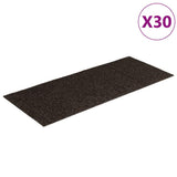 Stair Mats Self-adhesive 30 pcs 60x25 cm Dark Brown Rectangular 3365710