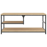 Coffee Table Sonoma Oak 90x49x40 cm Engineered Wood 835310