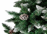 6 FT Artificial Snow Tipped Christmas Tree with DIY 100 Warm Lights Battery Operated, Hinged Xmas 88965104