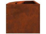 Corner Planter Rusty 30 x 30 x 35 cm Weathering steel 883660