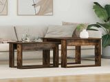 Coffee Table Set 2 pcs Smoked Oak Engineered Wood 8000128