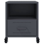 ZNTS Bedside Cabinet Anthracite 36x39x43.5 cm Steel 846708