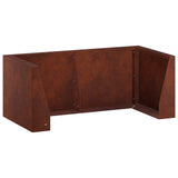 Retaining Wall 6 pcs 200 x 100 x 40 cm Weathering Steel Rusty 3449232