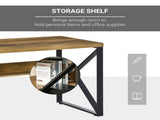 Computer Desk Writing Desk Home Office PC Laptop Workstation with Storage Shelf 120 x 60 x 76cm T3398P423532