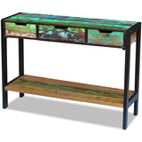 Sideboard 3 Drawers Solid Reclaimed Wood 243273