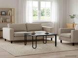 Coffee Table Black 100 x 100 x 45 cm Engineered Wood 8007737