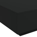 ZNTS Coffee Table Black 80x80x31 cm Engineered Wood 836582