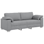 Sofa Set with Cushion 3 pcs Grey 219 x 77 x 82 cm Fabric 3324658