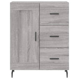 Highboard Grey Sonoma 69.5x34x180 cm Engineered Wood 3196033