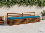 2-Piece Bench Cushions SOEST 2 pcs 100% Polyester Light Blue 950109