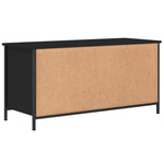 ZNTS TV Cabinet Black 100x40x50 cm Engineered Wood 832763