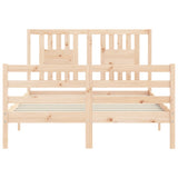 Bed Frame without Mattress 120x200 cm Solid Wood 3194566