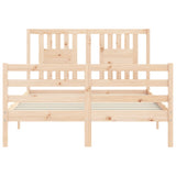 Bed Frame without Mattress Small Double Solid Wood 3194541