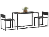 Dining Table and Chairs Set 2, Dining Room Sets, Rectangular Space Saving Table and 2 Chairs for T3398P344253