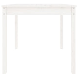 Garden Table White 82.5x82.5x76 cm Solid Wood Pine 823963