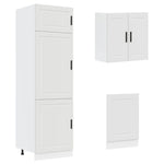 ZNTS 8 Piece Kitchen Cabinet Set Kalmar White Engineered Wood 3314811