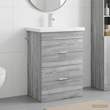 Bathroom Furniture Set Grey Sonoma 61 x 40 x 84.5 cm 3404371
