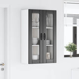 Wall Glass Cabinet LUCCA Black 60 x 31 x 100 cm Engineered Wood 885176