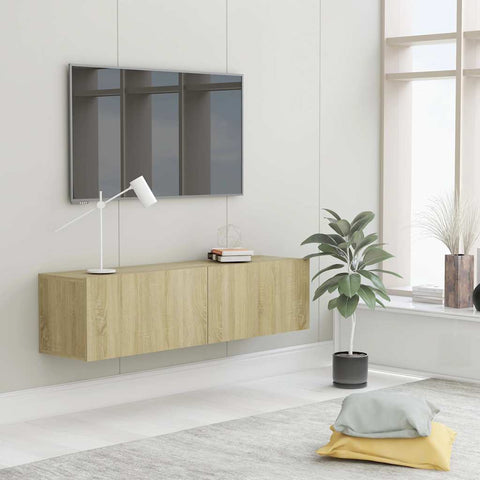 TV Cabinet Sonoma Oak 120x30x30 cm Engineered Wood 801493