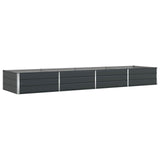 Planter Anthracite 385 x 100 x 45 cm Galvanised Steel 42018223