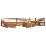Sofa Sets 8 pcs Natural Solid Acacia Wood 3373869