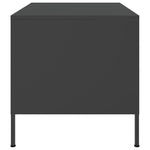 ZNTS Coffee Table Black 68x50x50.5 cm Steel 843030