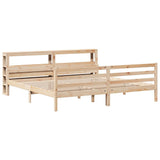 Bed Frame with Headboard without Mattress 200x200 cm 3305951