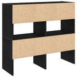 Shoe Racks 2 pcs Stackable Black Oak 89.5x30x40 cm 858842