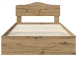 Bed Frame with Drawer Artisan Oak 90 x 200 cm Engineered Wood 3413246