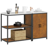 Kitchen Storage Set HATTEM 2 pcs Rusty Steel 3392665