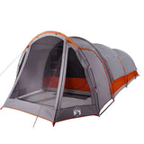 Family Tent Tunnel 8-Person Grey Waterproof 94736