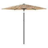 Garden Parasol with Steel Pole Brown 223x223x213 cm 4005097