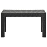 Garden Table Anthracite 58x58x41 cm PP Rattan 315640