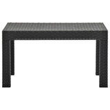 Garden Table Anthracite 58x58x41 cm PP Rattan 315640