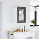 Kitchen Wall Cabinet with Glass Door Lucca Black 853768