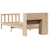 Bookcase Bed without Mattress 90x190 cm Single Solid Wood Pine 3321678