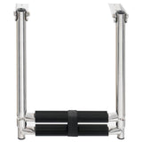 Folding Boarding Ladder 2-step Stainless Steel 92373